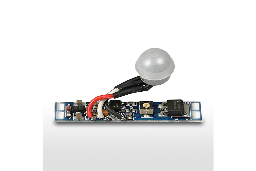 LED-PIR-Bewegungssensor <=2m | 6~70s | 8A 12V-24V | versenktes LED-Profil