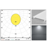 Abdeckung C10 Opal prismatisch Clickon | Gleichmäßige Lichtverteilung, Länge 1m oder 2m