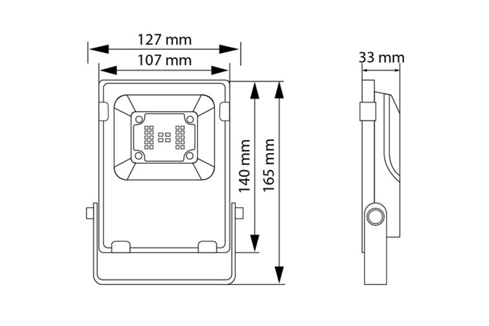 GLEDOPTO Gledopto Zigbee Flutlicht 10W 230V - RGBCCT Farbe+Dual Weiß - GL-FL-004P