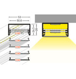 LUMAX501 53mm Led-Anbauprofil 1m-2m