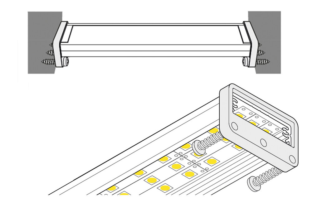 LUMAX501 Wandmontageset