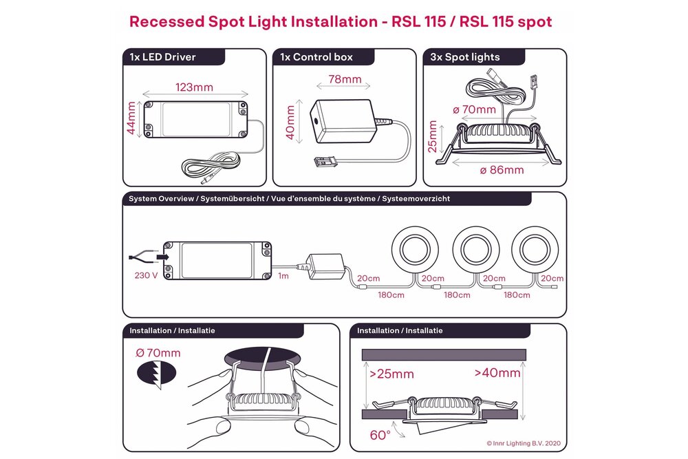 INNR INNR Smart Einbauspot Warmweiß (Expansion Spot) - RSL 115 Led Lampe