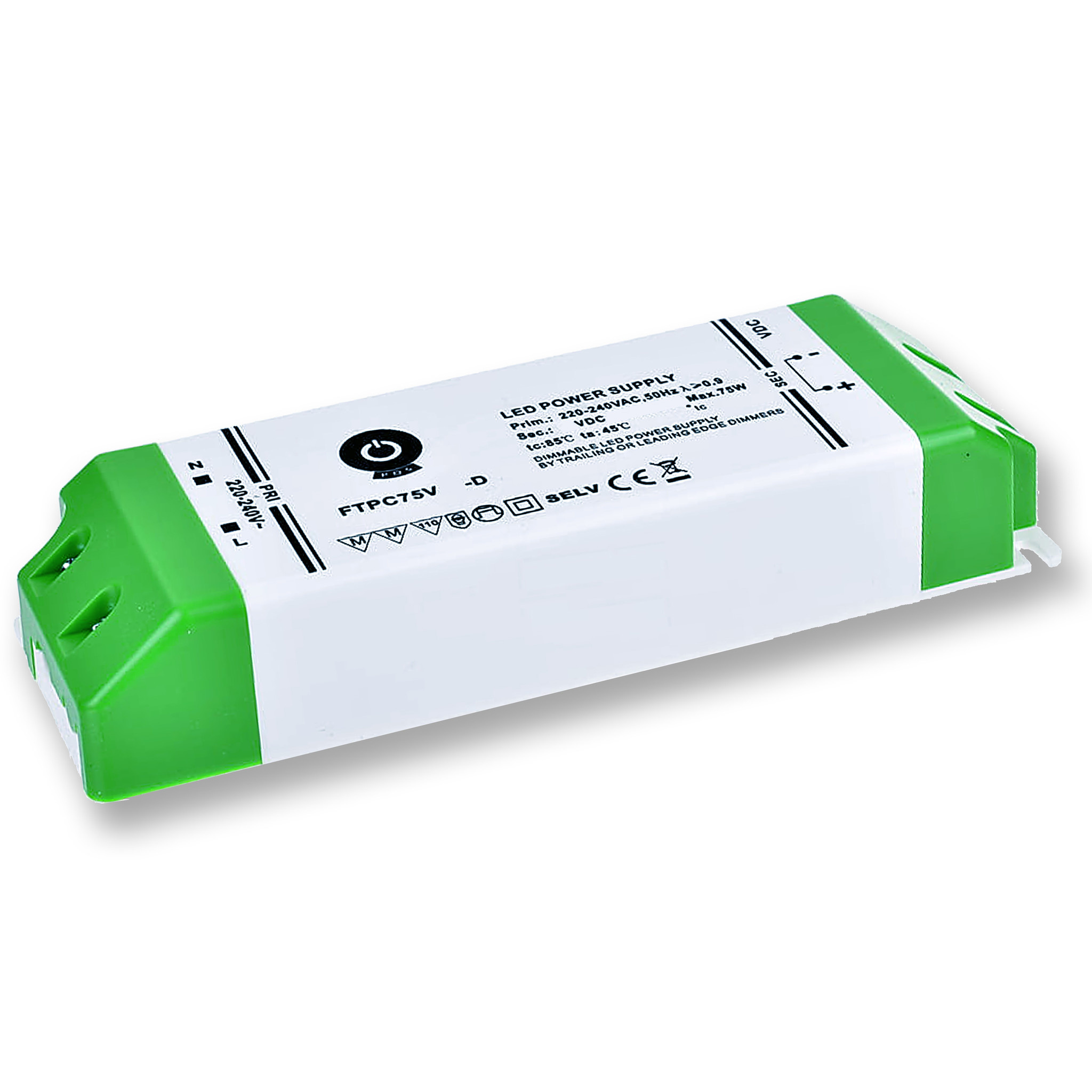 POS-POWER Kompaktes dimmbares Netzteil DC 24 Volt 75 Watt 3,12 Ampere