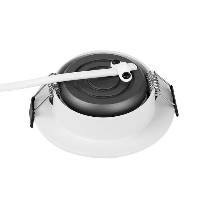 MiLight Mi-Light 12Watt Dimmbare Dual White LED Zigbee schwenkbarer Einbaustrahler 220V. Matt Weiß ⌀90mm - Kopieren