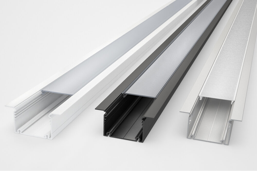 LUMAX503 53mm versenktes Led-Profil 1m-2m