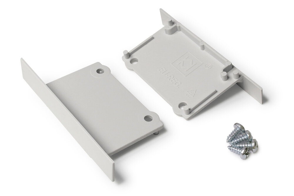 Endkappen für das LED-Profil LUMAX503. Satz von zwei