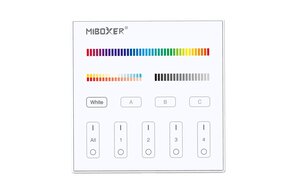 MiLight DALI DT8 4-Zonen 3 in 1 Touch Wandpanel