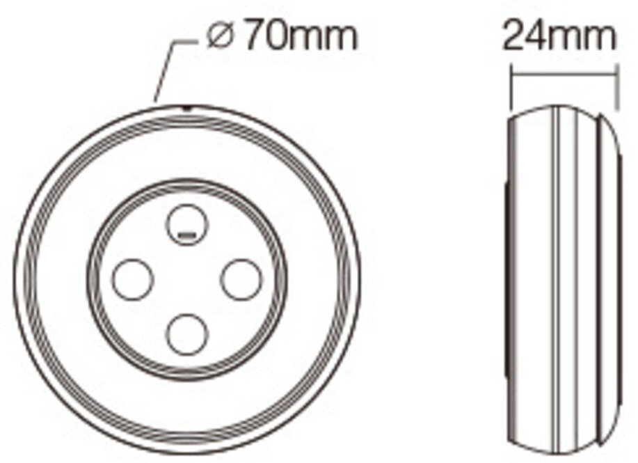 MiLight MiLight 2.4G Regenbogen-Fernbedienung RGB/RGBW/RGB+CCT, AAA-Batterien