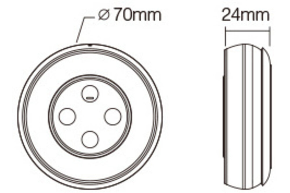 MiLight MiLight 2.4G Regenbogen-Fernbedienung RGB/RGBW/RGB+CCT, AAA-Batterien
