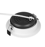 MiLight Mi-Light 12Watt Dimmbarer Dual White LED 2.4G RF schwenkbarer Einbaustrahler 220V. Matt Weiß ⌀108.3mm