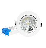 MiLight Mi-Light 12Watt Dimmbarer Dual White LED 2.4G RF schwenkbarer Einbaustrahler 220V. Matt Weiß ⌀108.3mm