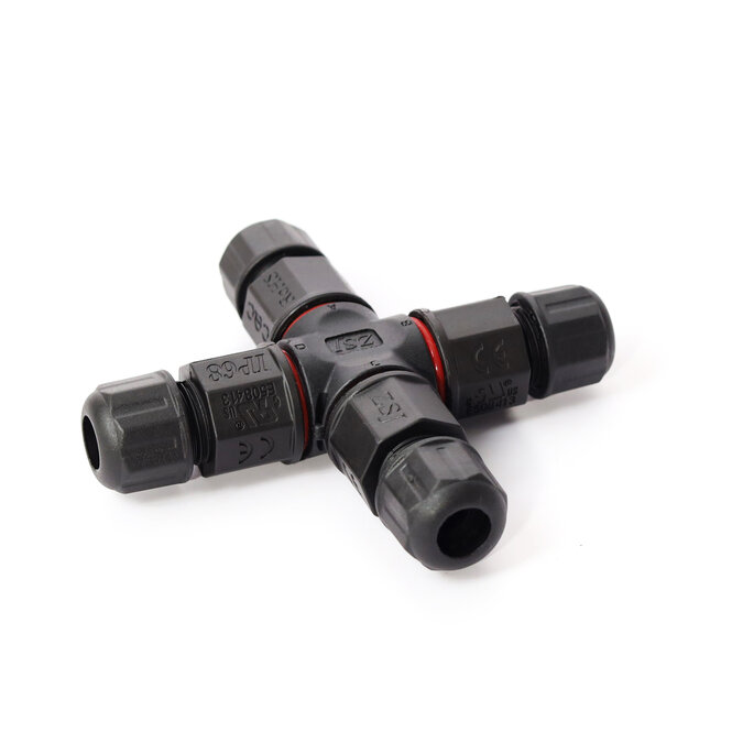 MiLight Wasserdichter X-Steckverbinder 3-Leiter mit Gewinde - lötfrei IP68