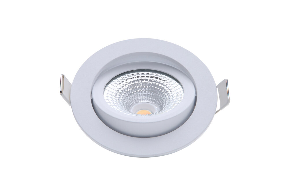 EcoDim EcoDim 5Watt 2000K - 3000K Rund Weiß Kippbar LED Einbaustrahler Warmweiß 85mmØ Kippbar IP54