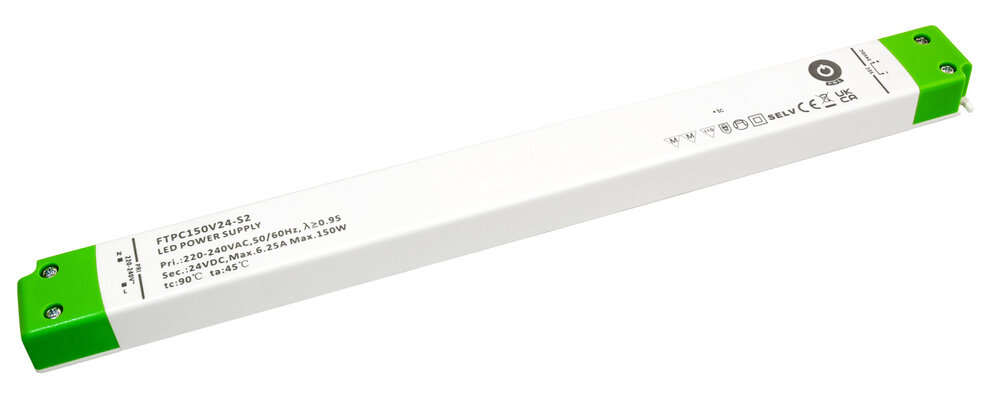 POS-POWER Ultra-Thin-POS-Netzteil DC 24 Volt 150 Watt 6,25 Ampere mit PFC-Regelung