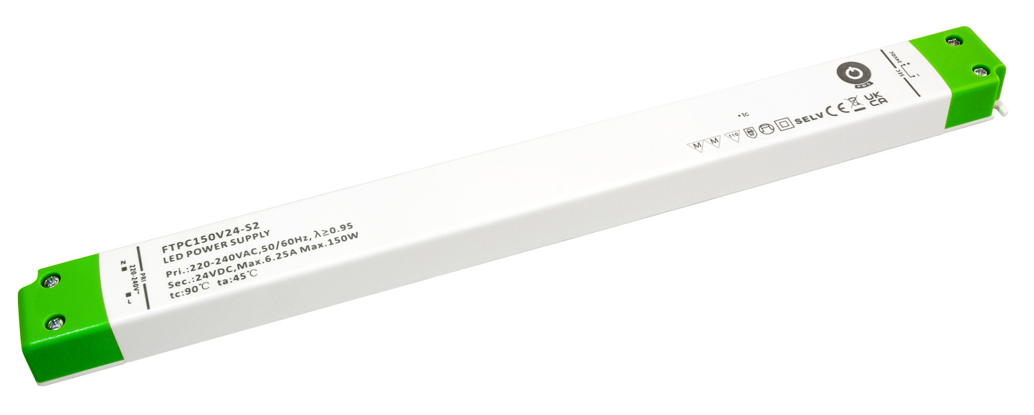 POS-POWER Ultra-Thin-POS-Netzteil DC 24 Volt 150 Watt 6,25 Ampere mit PFC-Regelung