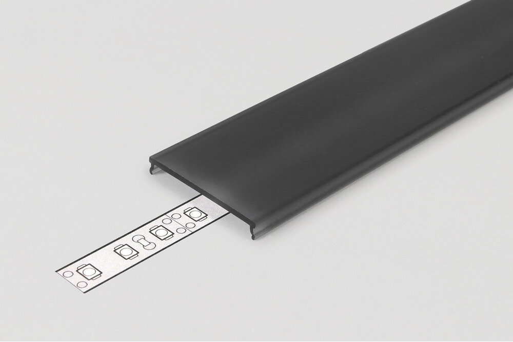 Abdeckung C9 Clickon Schwarz - 20-Meter-Rolle