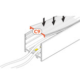 Abdeckung C9 Clickon Schwarz - 20-Meter-Rolle