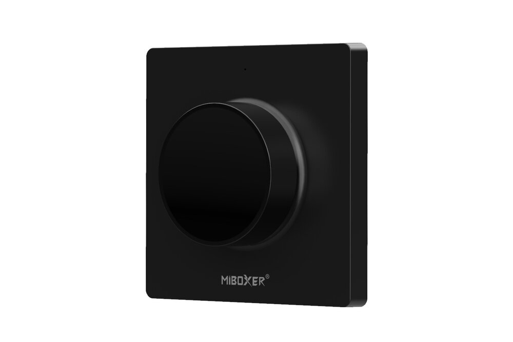 MiLight Schwarzer drahtloser LED-Drehknopf-Wanddimmer für Miboxe Triac-Dimmermodule und LED-Controller