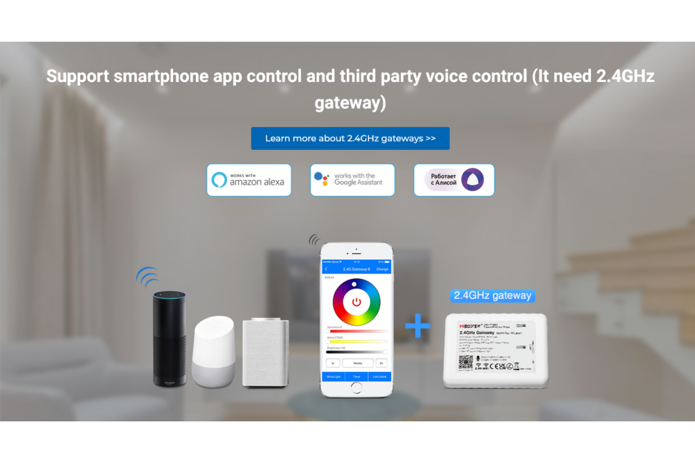 MiLight Wasserfester RGB-LED-Streifen-Controller 12A, 12V-24V IP66