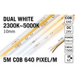 AppLamp ProLine PRO LINE COB Dual White 2300K~5000K CCT Led Strip |5m COB 640 Pixels pm 24V - Lose Strip
