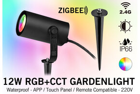 MiLight Mi-Light RF 2.4G + Zigbee 12W RGB+CCT 220V LED Garten Prickspot IP66