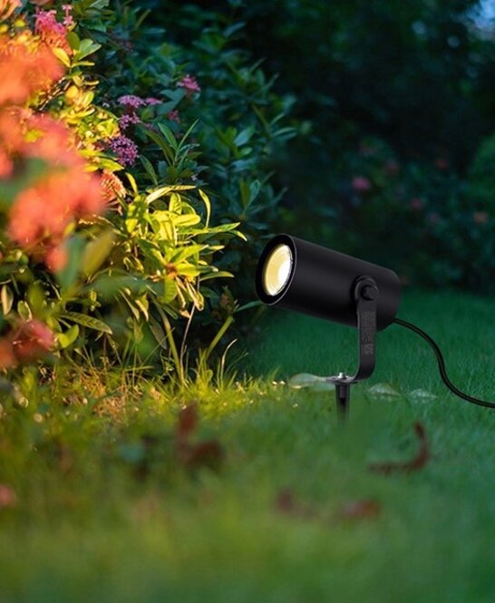 MiLight Mi-light RF 2.4G + Zigbee 12W RGG+CCT 220V LED Garten Spot Farbe+Dual Weiß IP66