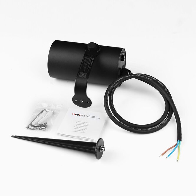 MiLight Mi-light RF 2.4G + Zigbee 12W RGG+CCT 220V LED Garten Spot Farbe+Dual Weiß IP66
