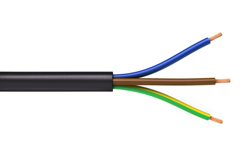 3-adriges 230-Volt-Stromkabel 1mm²
