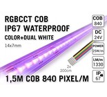 Applamp 1.5m COB RGBCCT IP67 Wasserdichtes Led Strip | 25W pm 24V | 840 Pixel pm - Lose Strip