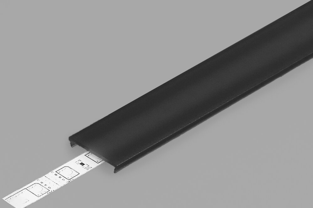 Abdeckung C6 Clickon Schwarz 2m Länge