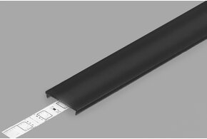 Abdeckung C6 Clickon Schwarz 2m Länge