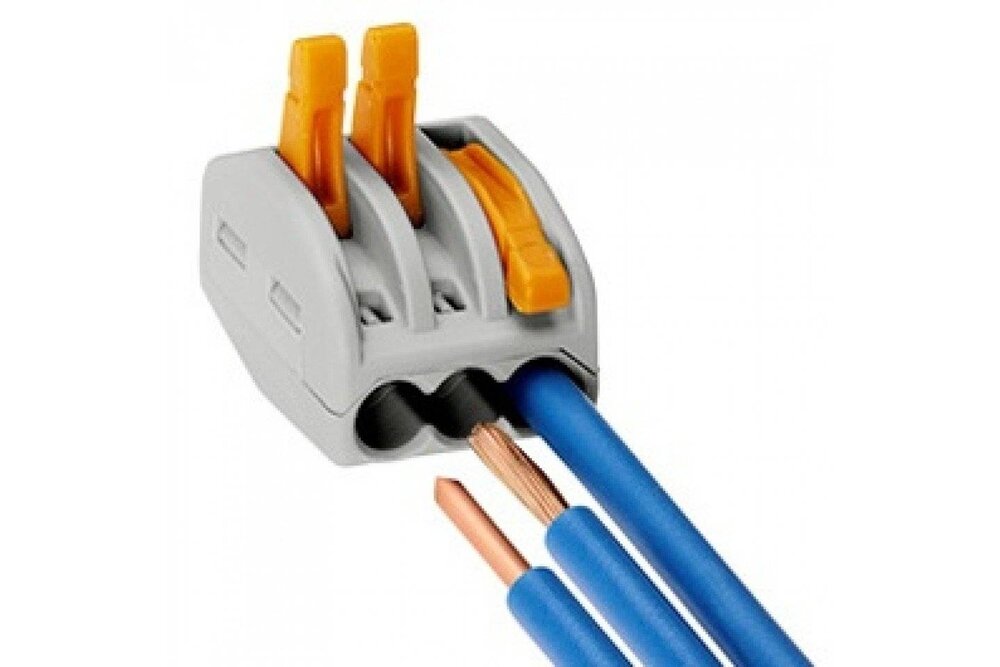 Wago Drahtverbinder 10 Stück | 3-Draht bis 2,5mm² | 230V Kabelanschluss