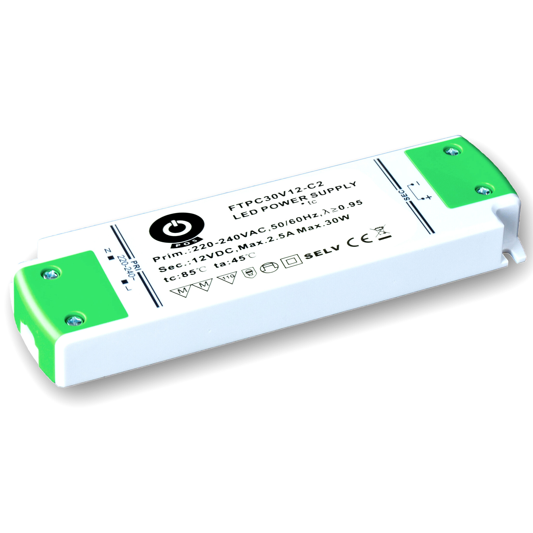 POS-POWER Kompaktes Konstantspannungs-Netzteil DC 24 Volt 30 Watt 1,25 Ampere
