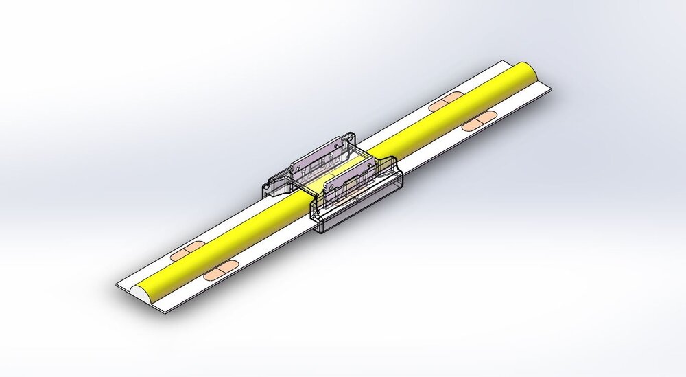 COB LED-Koppler für einfarbige LED-Streifen, lötfrei. Für 8mm LED-Streifen