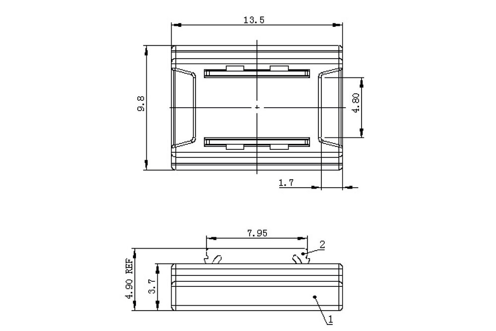 COB LED-Koppler für einfarbige LED-Streifen, lötfrei. Für 8mm LED-Streifen