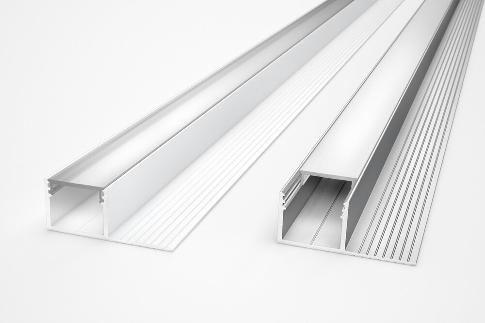LUXA TS 14mm versenktes Led Profil für Gipskarton und Stuck.
