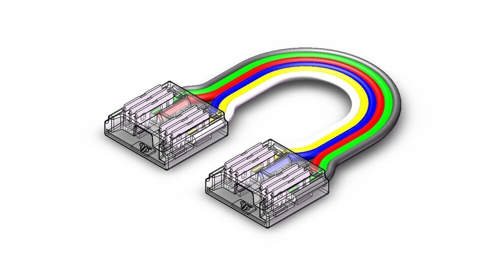 Flexibler Anschluss für COB RGB+Dual White Led Strips | Lötfrei