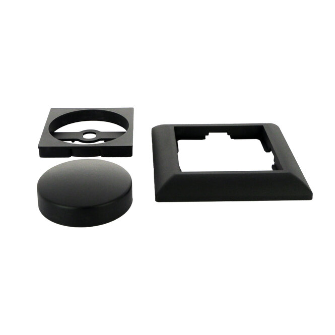 EcoDim ECO-DIM ED-10002B Dimmerknopf Schwarz Abdeckplatte RAL 9003