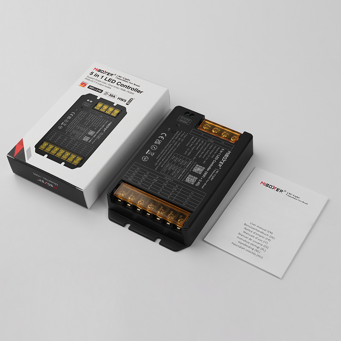 MiLight MiBoxer High Power 30A 5 in 1 RF 2.4G + Wifi Einfarbig/Dual White/RGB/RGBW/RGBCCT Dimmer Controller |12-48V
