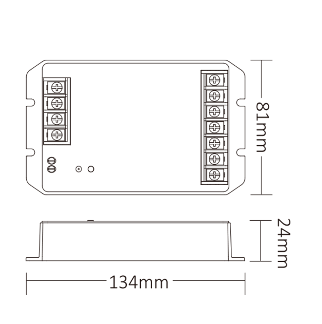 MiLight MiBoxer High Power 30A 5 in 1 RF 2.4G + Wifi Einfarbig/Dual White/RGB/RGBW/RGBCCT Dimmer Controller |12-48V