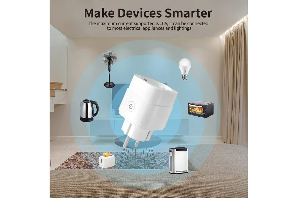 GLEDOPTO Gledopto 10A Zigbee Smart Plug Ein/Aus-Schalter mit Stromverbrauchsstatistik