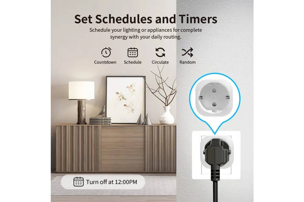 GLEDOPTO Gledopto 10A Zigbee Smart Plug Ein/Aus-Schalter mit Stromverbrauchsstatistik