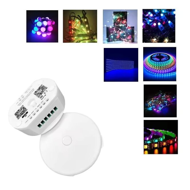 LED Magical UFO SPI WiFi Digital LED Controller 2048 Pixel DC12-48V 15A