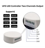 LED Magical UFO SPI WiFi Digital LED Controller 2048 Pixel DC12-48V 15A