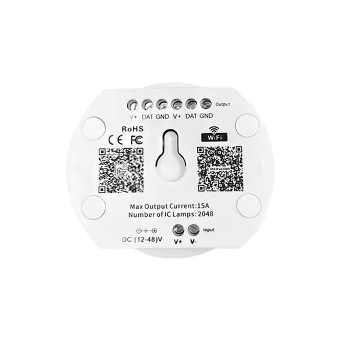 LED Magical UFO SPI WiFi Digital LED Controller 2048 Pixel DC12-48V 15A