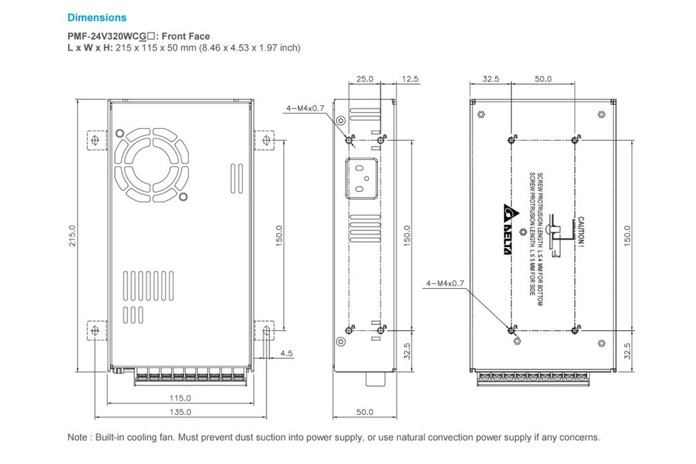 DELTA Delta PMF 24V 320W-Schaltnetzteil: Effizienz, Sicherheitsmerkmale, professioneller Einsatz