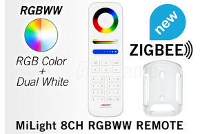 MiLight Zigbee 3.0 MiBoxer RGB+ DualWhite (RGB+CCT) Handfernbedienung, 7-Zonen, 2xAAA