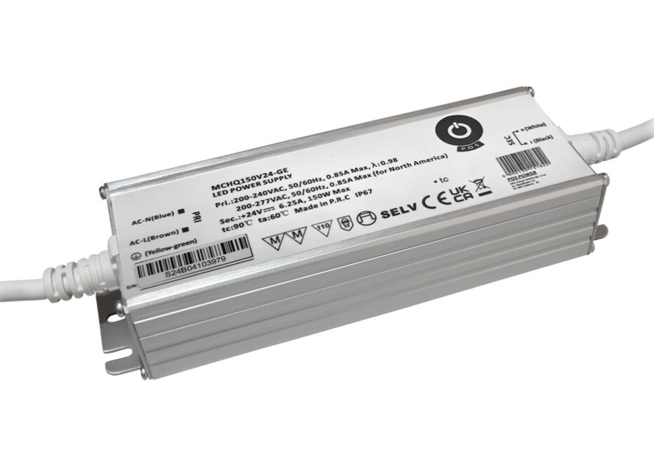 POS-POWER POS-Power Wasserdichtes Netzgerät DC 24V 150 Watt 6,25 Ampere