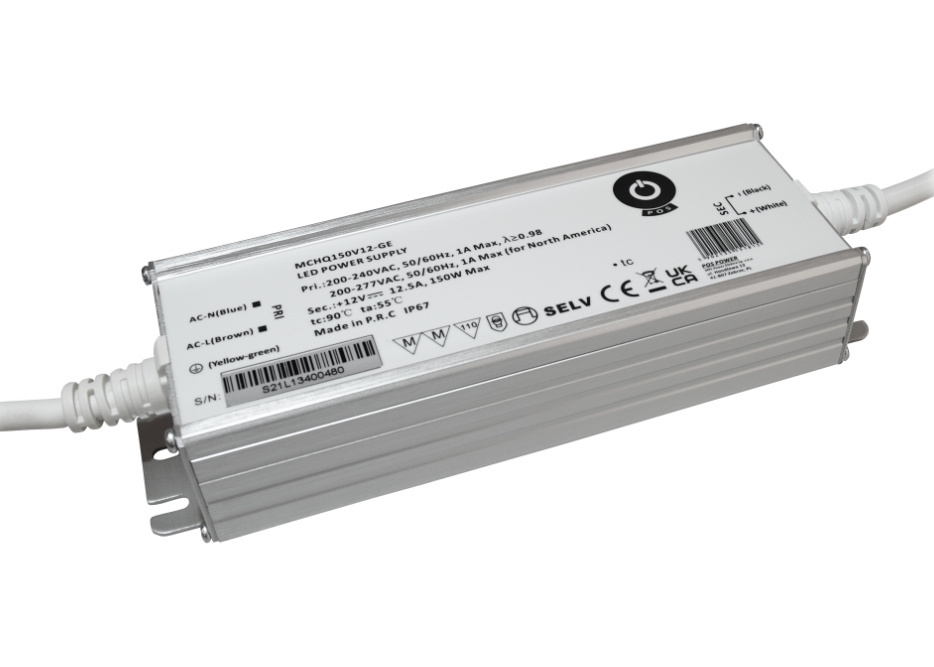 POS-POWER POS-Power wasserdichtes Netzgerät DC 12V 150Watt 12.5A