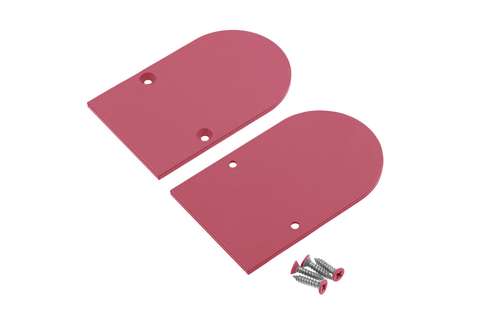 HALUX23 Metall-Endkappen für Flachabdeckung C9, Satz mit zwei Teilen